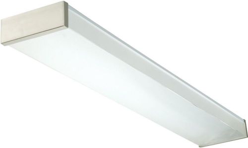 Lithonia Lighting NEW 2 32 120 RE BN Fluorescent Wraparound, Nickel