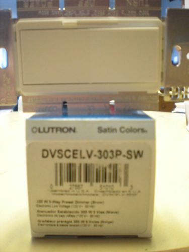 Lutron DVSCELV-303P-SW  300W 3-Way Preset Dimmer (Snow)