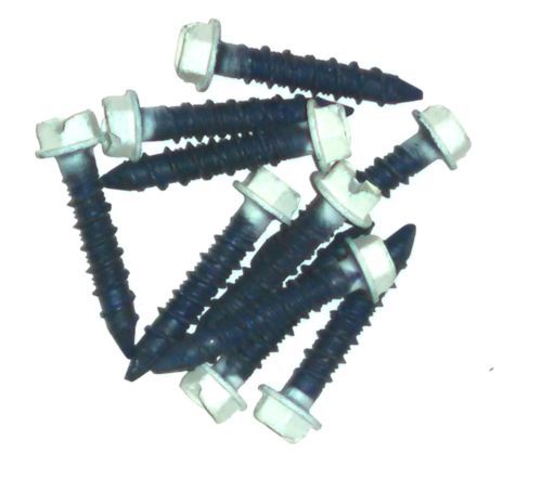 1/4 x 1-1/4&#034; Hex Head Concrete Screw (Tapcon), with WHITE HEAD