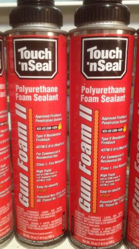 TouchNSeal Gun Foam II Fire Blocking 6 - 24oz Can Fireblock Polyurethane Sealant