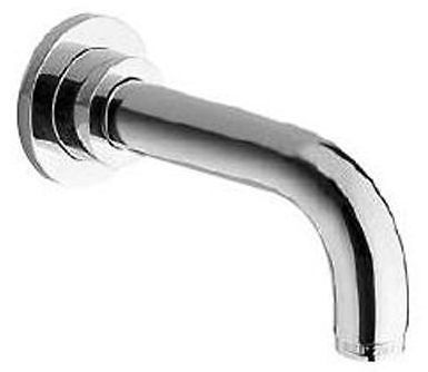 Tubular Brass Designer 6-inch Tub Spout In Chrome Decorative Wall Trim