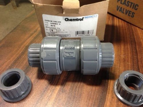 3/4&#034; pvc 150 psi nibco chemtrol check valve for sale