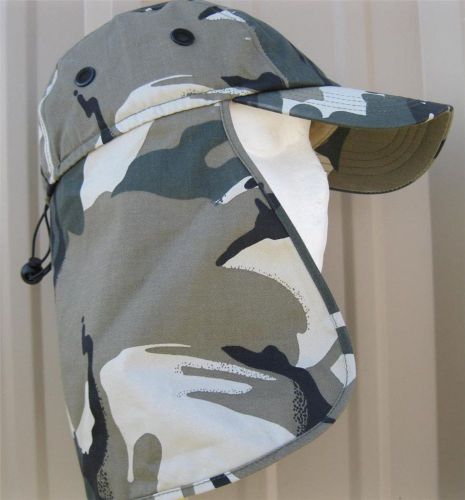 CAMO CAP WITH SUN PROTECTIVE APRON