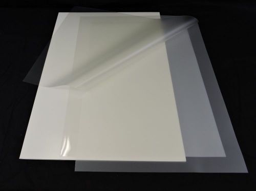 Laminating pouches- 37&#034;x49&#034; (25)  - gloss one side and matte one side for sale