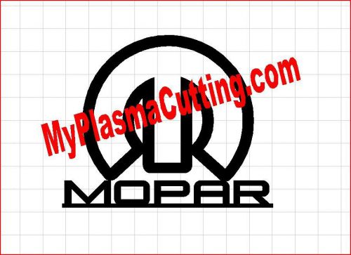 Mopar logo cnc plasma .dxf clip art for sale