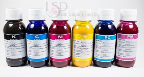 6x100ml Heat press transfer Subli ink for All Epson printer