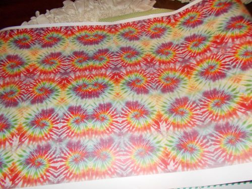 HEAT TRANSFER VINYL CUSTOM CUT TIE DYE 3 1/2 YARDS 15 INCHES WIDE ON ROLL