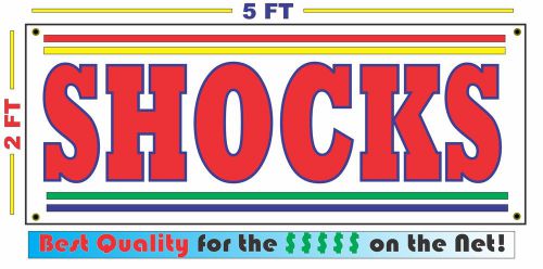 SHOCKS Banner Sign NEW Larger Size 4 Auto Shop, Garage, Car Rebuild Job