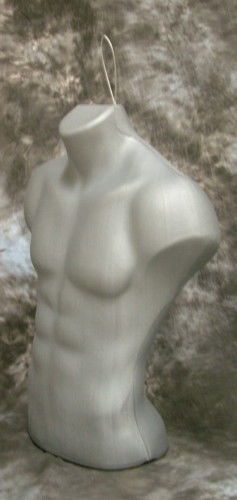 BRAND NEW MALE 1/2 TORSO MANNEQUIN GREY #5027