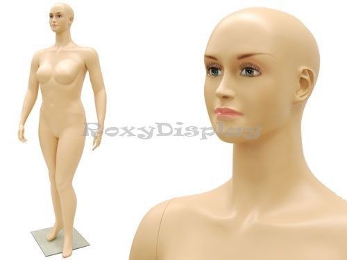 Plus Size Female Mannequin Fiberglass Pretty face elegant looking #MC-W1