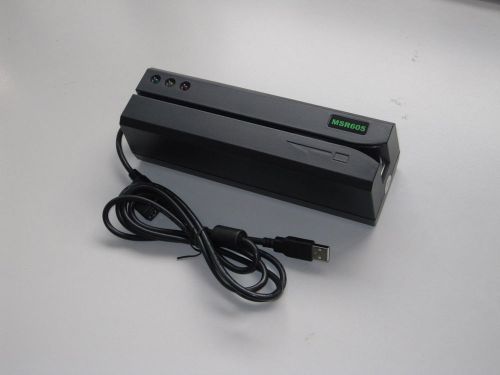 Msr605 magnetic stripe card reader writer usb port support track1,2,3 iso cards for sale