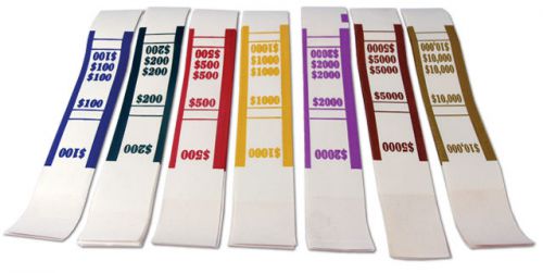 63 self-sealing currency straps/bands you chose denominations for sale