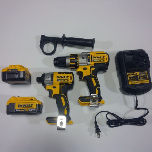 New dewalt dcd995 20 volt brushless drill,dcf886 impact,2 dcb204 battery,charger for sale