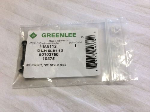 Greenlee HB.8112 Die Pin Kit, &#034;W&#034; Style Dies UPC 10375