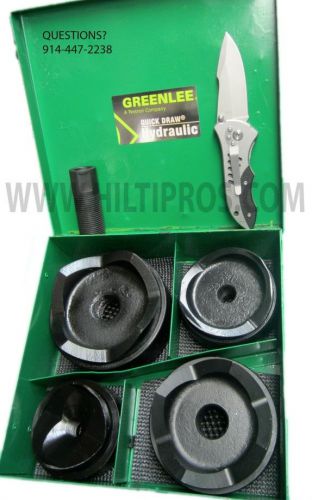 GREENLEE 7304 2-1/2&#034; - 4&#034; CONDUIT SIZE STANDARD ROUND KNOCKOUT SET, FAST SHIP!