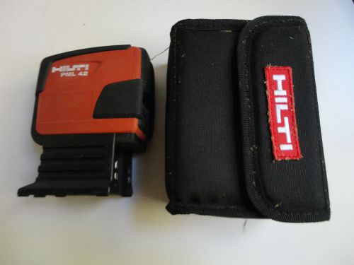 NICE USED HILTI PML 42 LINE LASER LEVEL SELF-LEVELING PML42