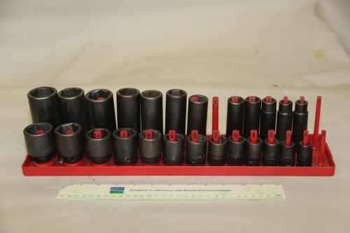 Mac +snap on vdp socket set 1 1/4&#034; -7/16 imapct sockets for sale