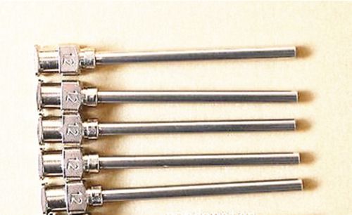 12pcs 12ga  blunt stainless steel dispensing syringe needle tips 1.5&#034; for sale