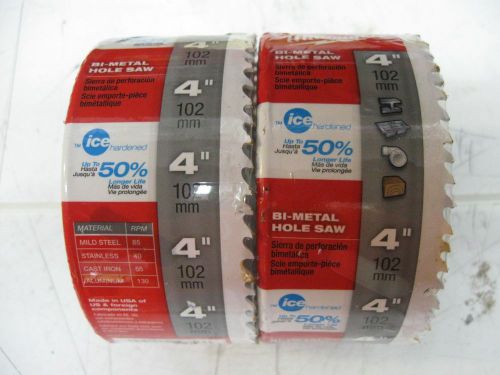 Milwaukee 58-50-9645   4&#034; Ice Hardened Hole Saw  **NEW**