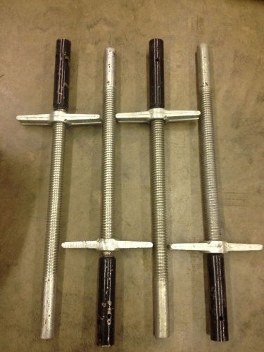 Set Of 4 WACO Scaffold Leveling Jack Adjustable Screw Jack