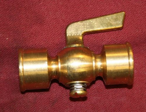 1/2 Inch NPT Thread FEMALE Brass Drain Pet Cock Shut Off Valve Fuel Gas Oil Air