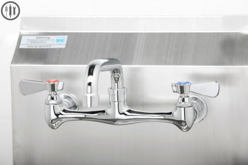 8&#034; Wall Mount Commercial Faucet w/ 6&#034; Spout