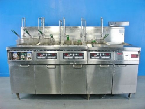 Frymaster filter magic ii gas 4 bay deep fryer dump station missing 1 face plate for sale