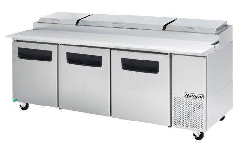 Natural Cooler NCPT93-3 - 93&#034; Pizza Prep Table - 24 Month Warranty