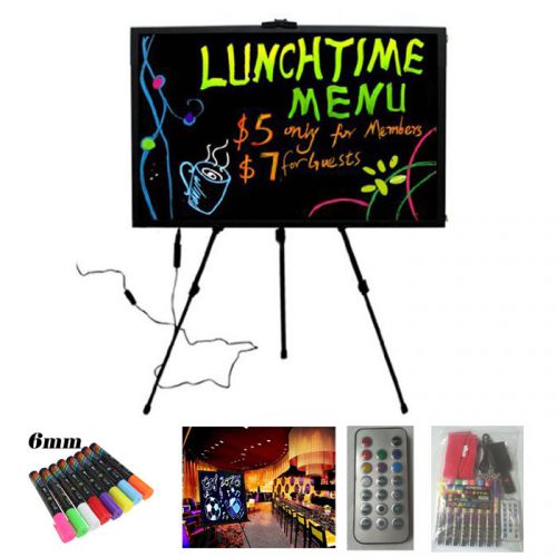 Flashing Sign Writing Board Menu Shop Fluorescent Remote Milk Coffee Restaurant