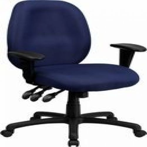 Flash Furniture BT-6191H-NY-GG High Back Navy Fabric Multi-Functional Ergonomic