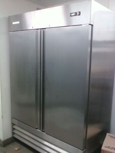 Norpole 2 door stainless steel freezer