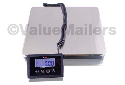 SAGA 160 LB DIGITAL POSTAL SCALE for SHIPPING WEIGHT POSTAGE W/AC 76 KG