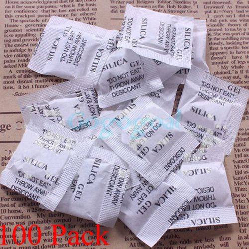 100 Packs 1 Gram Drypack Silica Gel Packets Desiccant Ship Drier Moisture Absorb