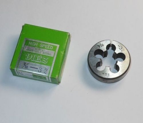 Adjustable Round Die 9/16-32 x 1-1/2&#034; HSS &lt;1983&gt;