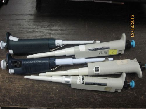 5 Pipette Pipettor (3) Nichiryo Oxford Benchmate 1) Gilson Pipetman 1) Rainin