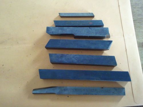 7 asst. metal lathe tools 2 Illinite, 1 vanite, 1 supremus, braecut