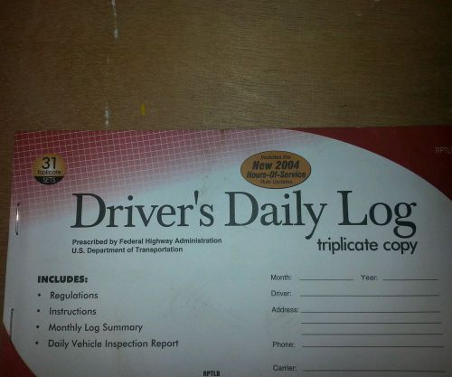 DOT daily log books