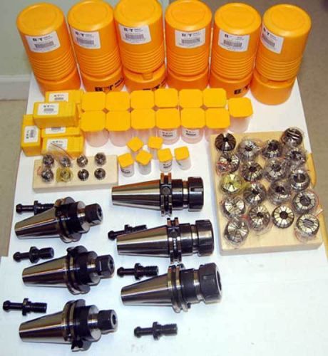 38 pc. talon cat 40 er 16 &amp; er 32 15k rpm cnc chuck,collet set,haas stud kit for sale