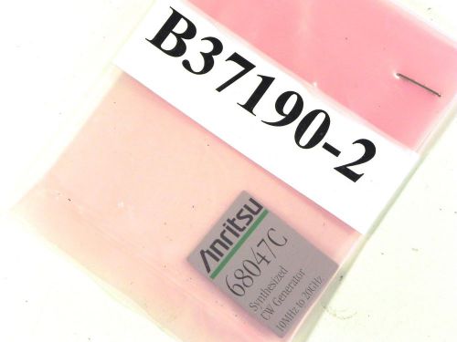 Anritsu b37190-2 68047c model label for sale