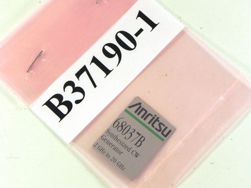 Anritsu b37190-1 68037b model label for sale