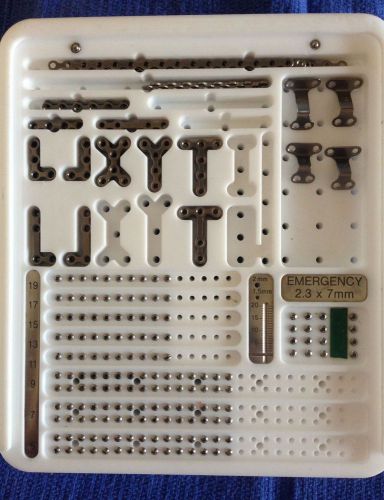 LORENZ MINI TITANIUM OSTEOSYNTHES SYSTEM 01-9512 PLATES &amp; SCREWS 2.0mm