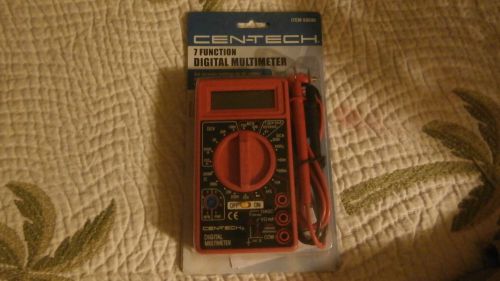 NEW CEN-TECH 7 FUNCTION MULTI -TESTER DIGITAL MULTIMETER ITEM