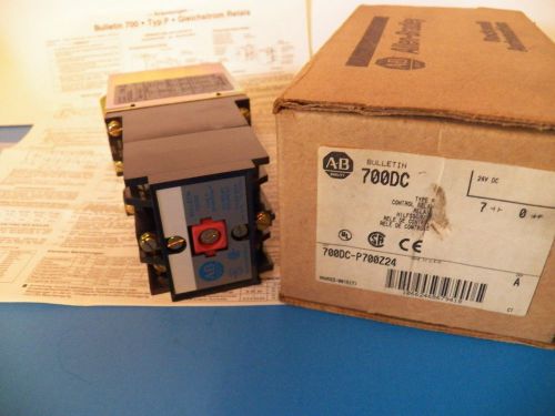 ALLEN-BRADLEY TYPE P CONTROL RELAY 700DC-P700Z24 SERIES A --24V DC