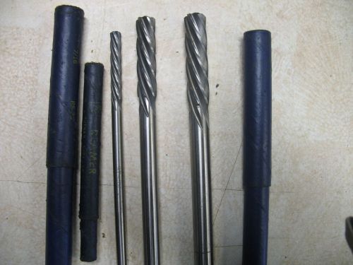 3 - American Made Putnam  Spiral Chucking Reamers