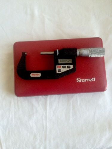 STARRETT 731 1-2 INCH, DIGITAL  MICROMETER W/SPC OUTPUT