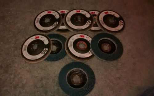 3M Flap Disc 566A TYPE 29 60 GRADE Diameter 4-1/2&#034;  7/8&#034; Arbor. NEW BOX of 10