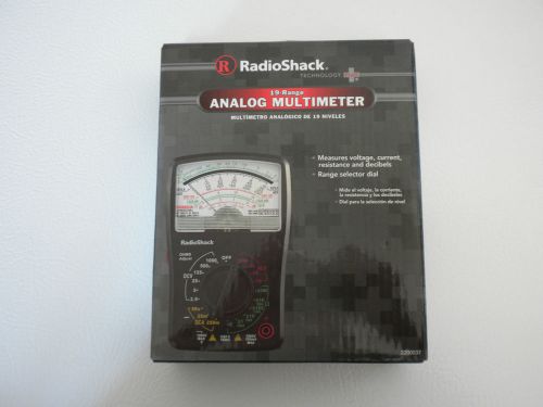 NEW RADIO SHACK 19-RANGE ANALOG MULTIMETER