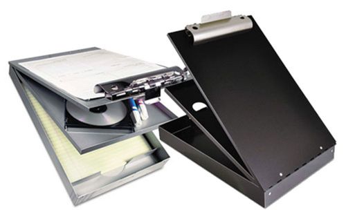 Aluminum storage box clipboard Black