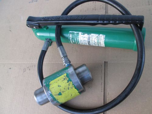 Rebuilt Greenlee 767 Hydraulic Knockout Hand Pump And 746 Ram