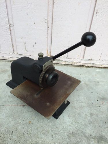 Geo schmidt manual nameplate letter number press marking tool model 4 imprinter for sale